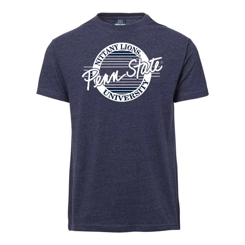 Penn State Retro Circle Tee Navy