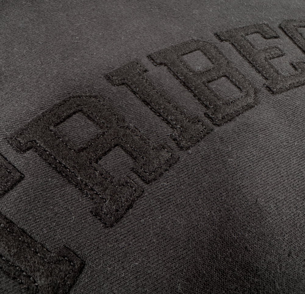 Tribeca Black Felt Crewneck