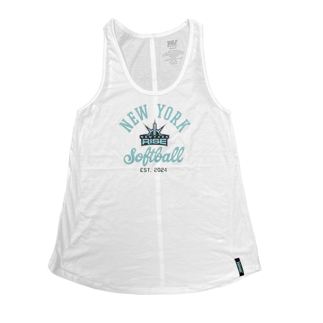 The New York Rise Ladies Tank - White