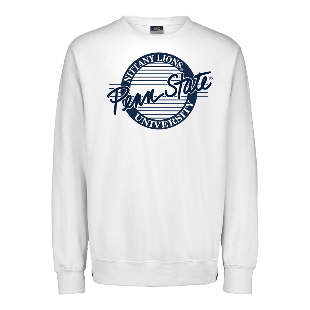 Penn State Fleece Crew White