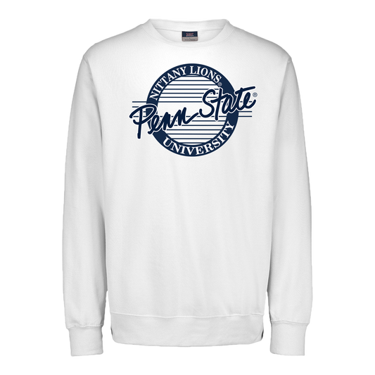 Penn State Fleece Crew White